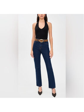 Reformation Jax Stretch High Rise Straight Jeans classic minimalist sz 26 NWT
